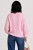 Sweter damski pudrowy róż 30% alpaka z ozdobnymi guzikami One Size
