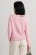 Sweter damski pudrowy róż 30% moher dekolt V Made in Italy