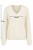 Sweter damski kremowy 30% moher dekolt V Made in Italy