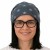 Czapka damska Beanie włoska cienka smerfetka szara w gwiazdki
