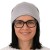 Czapka damska Beanie włoska cienka smerfetka szara w różowe paski