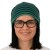 Czapka damska Beanie włoska cienka smerfetka zielona w paski