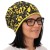 Czapka damska Beanie włoska cienka smerfetka żółta moro panterka