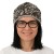 Czapka damska Beanie włoska cienka smerfetka beżowa moro panterka