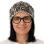 Czapka damska Beanie włoska cienka smerfetka jasnobeżowa moro panterka