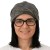 Czapka damska Beanie włoska cienka smerfetka brązowa we wzory