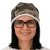 Czapka damska Beanie włoska cienka smerfetka brązowo-zielona moro