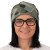 Czapka damska Beanie włoska cienka smerfetka zielona moro