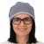 Czapka damska Beanie włoska cienka smerfetka szara w drobny wzór