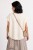 Sweter kamizelka damska kremowa 30% baby alpaka ozdobne guziki oversize Italy