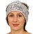 Czapka damska Beanie włoska cienka smerfetka beżowa w czarne napisy