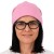 Czapka damska Beanie włoska cienka smerfetka pastelowy róż