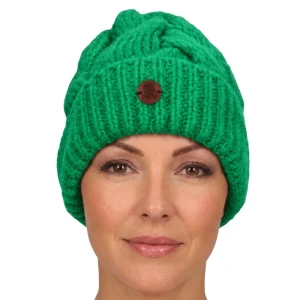 Czapka damska zimowa MIA - szmaragdowa