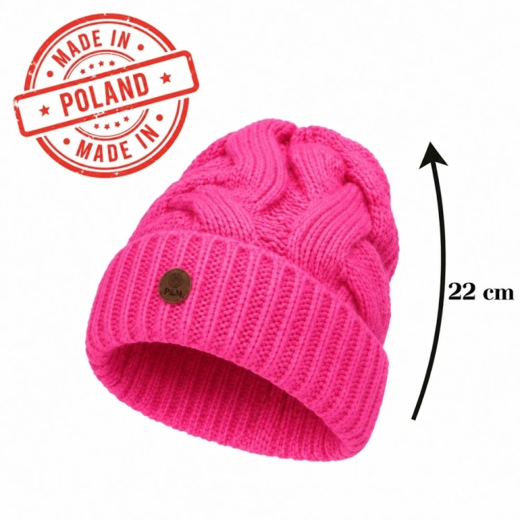 Czapka damska zimowa MIA - fuksja