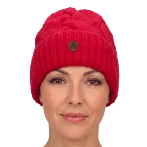 Czapka damska zimowa MIA - czerwona