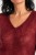 Sweter damski bordowy 60% kid moher dekolt w szpic Made in Italy
