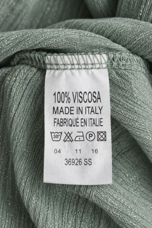 Sukienka damska szałwiowa z rozcięciami na rękawach 100% wiskoza elegancka Italy