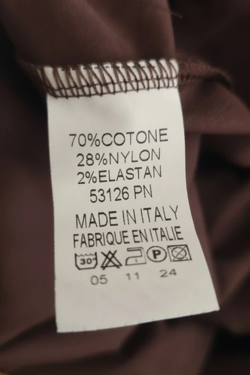 Sukienka Maxi Oversize Czekoladowa z Szerokim Rękawem – Made in Italy