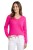 Sweter damski różowy 30% moher dekolt V Made in Italy