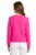 Sweter damski różowy 30% moher dekolt V Made in Italy