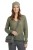 Sweter damski khaki 60% kid moher dekolt w szpic Made in Italy