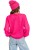 Sweter damski neonowy róż 60% kid moher dekolt w szpic Made in Italy