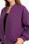 Bluza narzutka damska bomberka fioletowa we wzory oversize Made in Italy