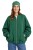 Bluza narzutka damska bomberka zielona we wzory oversize Made in Italy