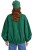 Bluza narzutka damska bomberka zielona we wzory oversize Made in Italy