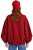 Bluza narzutka damska bomberka czerwona we wzory oversize Made in Italy