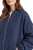 Bluza narzutka damska bomberka granatowa we wzory oversize Made in Italy