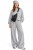 Bluza damska szara masełkowa oversize casual Made in Italy