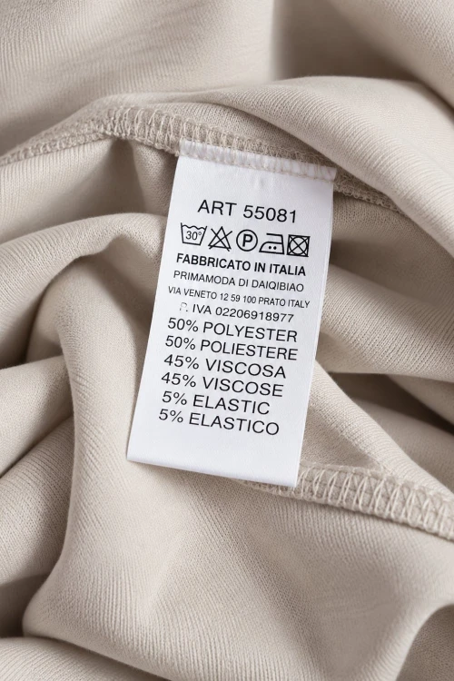 Bluza damska beżowa masełkowa oversize casual Made in Italy