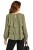 Bluzka damska khaki elegancka z falbanami 100% bawełna Made in Italy