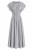 Sukienka damska szara midi taliowana elegancka Made in Italy