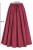 Spódnica damska bordowa midi rozkloszowana one size Made in Italy