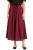 Spódnica damska bordowa midi rozkloszowana one size Made in Italy