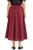 Spódnica damska bordowa midi rozkloszowana one size Made in Italy
