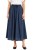Spódnica damska granatowa midi rozkloszowana one size Made in Italy