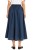 Spódnica damska granatowa midi rozkloszowana one size Made in Italy