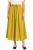 Spódnica damska musztardowa midi rozkloszowana one size Made in Italy