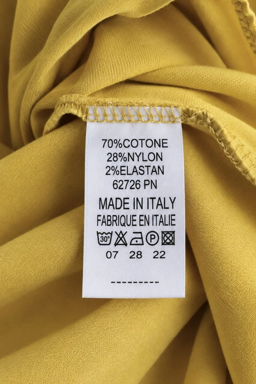 Spódnica damska musztardowa midi rozkloszowana one size Made in Italy