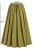 Spódnica damska oliwkowa midi rozkloszowana one size Made in Italy