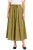 Spódnica damska oliwkowa midi rozkloszowana one size Made in Italy