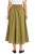 Spódnica damska oliwkowa midi rozkloszowana one size Made in Italy