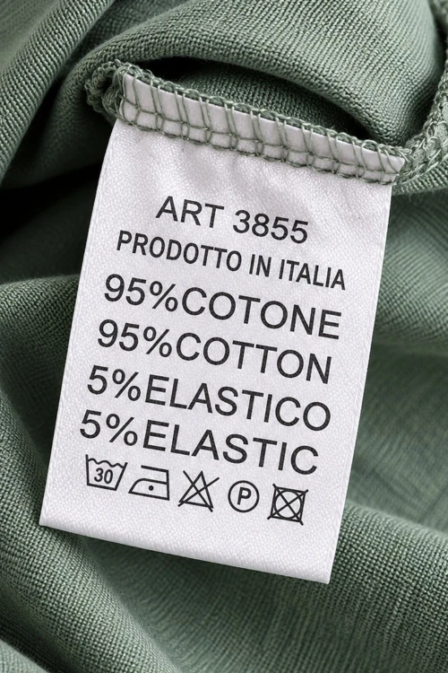 Sukienka damska khaki bawełniana w kwiaty oversize Made in Italy