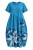 Sukienka damska morska bawełniana w kwiaty oversize Made in Italy