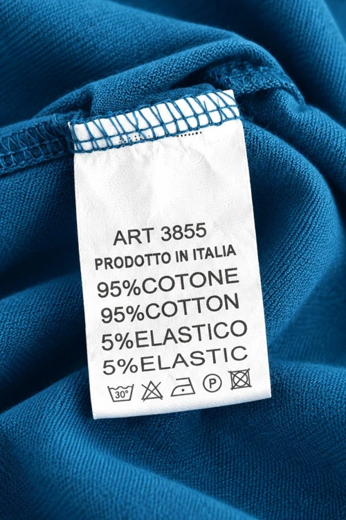 Sukienka damska morska bawełniana w kwiaty oversize Made in Italy