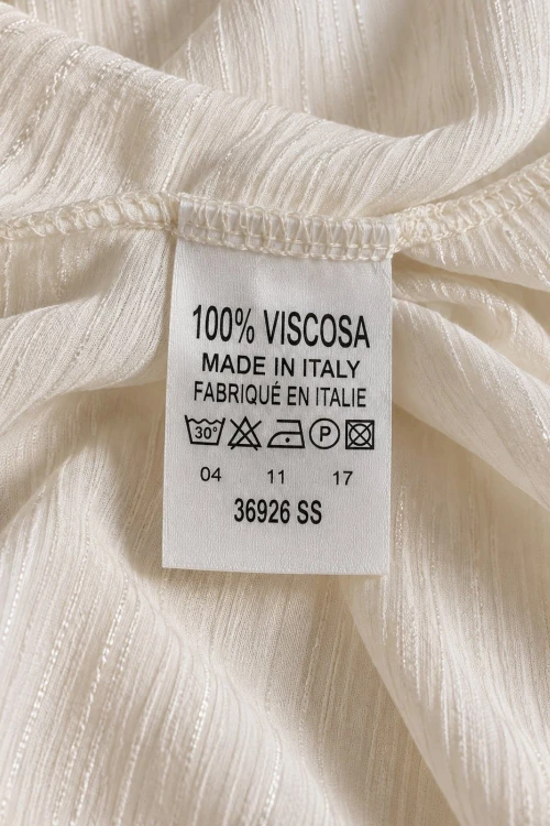 Sukienka damska kremowa z rozcięciami na rękawach 100% wiskoza elegancka Italy