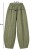 Spodnie damskie khaki w delikatne prążki baloon luźny krój bawełna Made in Italy